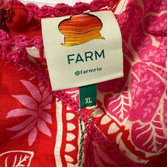 FARM Rio Red Ruffled Tiered Sundress - Picture 5 of 7